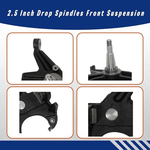 GXYWADY 2.5 Inch Drop Spindles Front Suspension Replacement for Chevy C10 W/Disc Brake 2wd 1963-1970 in Saudi Arabia
