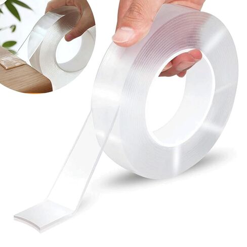 Double Sided Tape Heavy Duty, Nano Double Sided Adhesive Tape, Clear Mounting Tape Picture Hanging Adhesive Strips (9.85FT) in Saudi Arabia