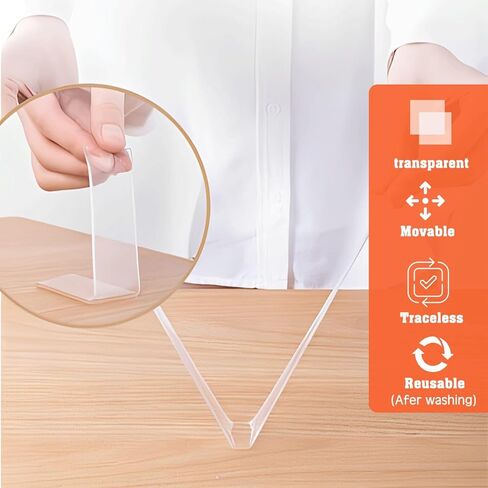 Double Sided Tape Heavy Duty, Nano Double Sided Adhesive Tape, Clear Mounting Tape Picture Hanging Adhesive Strips (9.85FT) in Saudi Arabia