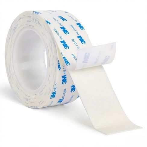 Heavy Duty Double Sided Tape 1in X 9.85ft, Removable No Residue Foam Adhesive Strips, Mounting Tape for Walls, Pictures, Posters, LED Light Strips & Home Decor (1in) in Saudi Arabia