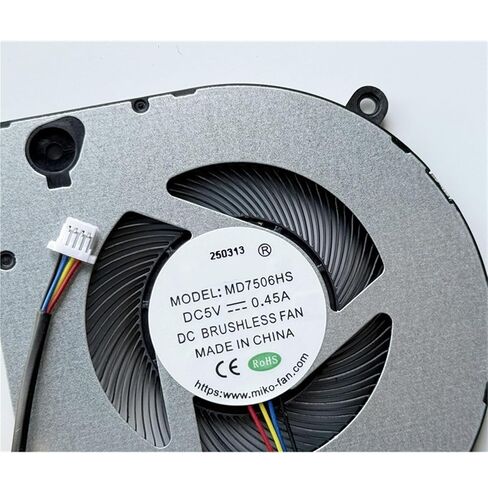 1 قطعة مروحة تبريد وحدة المعالجة المركزية للكمبيوتر المحمول للطراز: MD7506HS DC5V 0.45A in Saudi Arabia