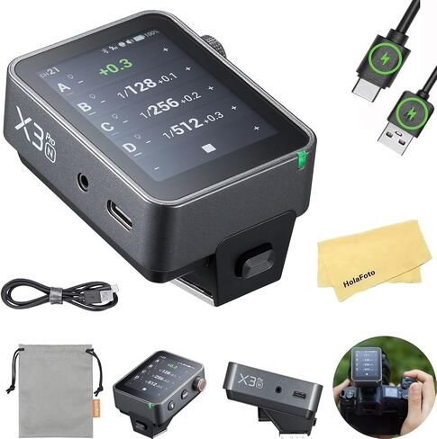 مشغل فلاش Godox X3-N TTL اللاسلكي لشاشات اللمس لكاميرات نيكون، i-TTL Auotflash، بطارية ليثيوم أيون 3.7 فولت 850 مللي أمبير في الساعة، 2.4 جيجا هرتز لاسلكي مع تحويل TCM in Saudi Arabia