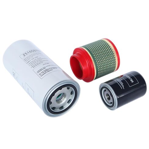 Filter Kit (ZS1059792 Air-Oil Separator + ZS1059789 Oil Filter + ZS1060579 Air Filter) Compatible with Air Compressor Replacement Part in Saudi Arabia