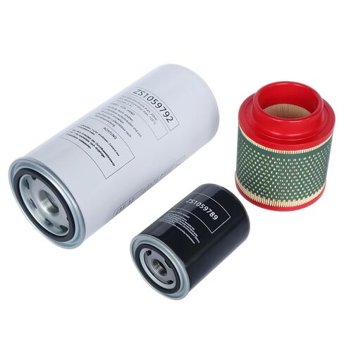 Filter Kit (ZS1059792 Air-Oil Separator + ZS1059789 Oil Filter + ZS1060579 Air Filter) Compatible with Air Compressor Replacement Part in Saudi Arabia