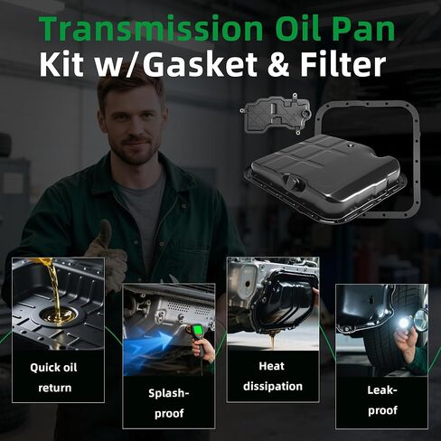 Transmission Oil Pan Kit w/Gasket & Filter Fit for Subaru Forester/Outback/Legacy/Impreza 2.5L 2005-2012 31728AA130, 31728AA091 31390-AA081 265-859 in Saudi Arabia