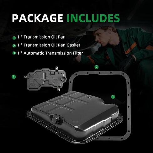 Transmission Oil Pan Kit w/Gasket & Filter Fit for Subaru Forester/Outback/Legacy/Impreza 2.5L 2005-2012 31728AA130, 31728AA091 31390-AA081 265-859 in Saudi Arabia