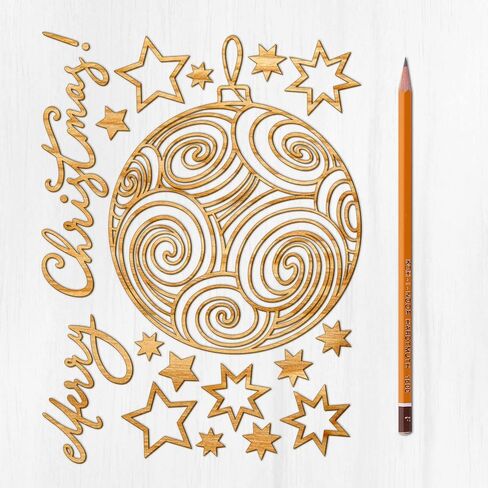 Ajoure Fine Lasercut Embelishments # Giant Snowflakes and Stars Vintage Veneer Wooden Plywood Silhouette for Craft in Saudi Arabia