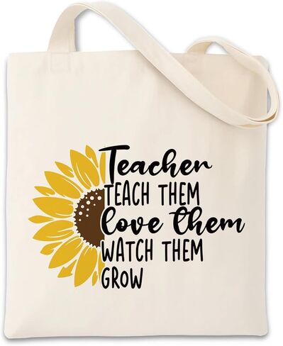 Teacher Appreciation Gifts, Teacher Appreciation Canvas Tote Bag, Aesthetic Travel Beach Bag for Women, Shopping, Work, Gyma in Saudi Arabia