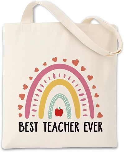 Teacher Appreciation Gifts, Teacher Appreciation Canvas Tote Bag, Aesthetic Travel Beach Bag for Women, Shopping, Work, Gyma in Saudi Arabia