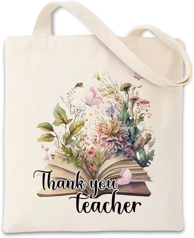 Teacher Appreciation Gifts, Teacher Appreciation Canvas Tote Bag, Aesthetic Travel Beach Bag for Women, Shopping, Work, Gyma in Saudi Arabia