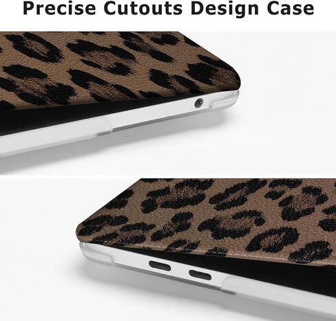 حافظة MOSISO متوافقة مع جهاز MacBook Pro 13 بوصة 2026، 2025، 2024، 2023-2016 M2 M1 A2338 A2251 A2289 A2159 A1989 A1708 A1706، حافظة صلبة مطلية بجلد البولي يوريثان وغطاء لوحة مفاتيح، بني in Kuwait