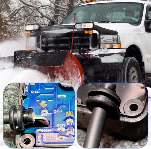 96464 Snow Plows Handheld Controller Cable Cord Compatible with Western Fisher Fleet Flex, 4 Pin Straight Blade Snow Plows Handheld Controller Cable Cord, 9 Button 4-Pin Square in Saudi Arabia