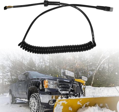96464 Snow Plows Handheld Controller Cable Cord Compatible with Western Fisher Fleet Flex, 4 Pin Straight Blade Snow Plows Handheld Controller Cable Cord, 9 Button 4-Pin Square in Saudi Arabia