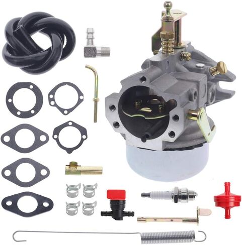 Carburetor #30 for Kohler K321 K341 K361 M14 M16 14HP 16HP 18HP Cast Iron John Deere 316 with 47-091-01-S Spring Spark Plug Gaskets Kit in Kuwait