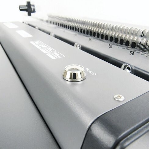 TruBind Heavy Duty Coil Binding Machine with Electric Punch & Coil Inserter and Foot Pedal | 25 Sheet Punch Capacity | Bind up to 500 Sheets | 46 Fully Disengageable Dies | 4:1 Pitch | 1-Year Warranty in Kuwait