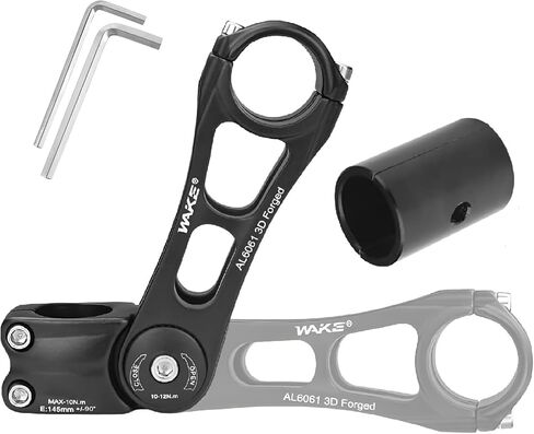 BESNIN Adjustable Bike Stem 0-90 Degree 25.4mm 31.8mm Universal for Handlebar 145mm stem OR 110mm Bike stem, Adjustable MTB Stem Mountain Bike Stem for Bicycle, Road Bike, MTB, BMX, Cycling in Kuwait