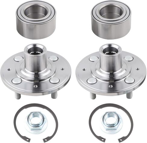 2 × مجموعة محمل محور العجلة الأمامية متوافقة مع 1992-2000 Honda Civic EX، 1998-2000 GX، 1994-2000 LX، 1994-2000 Si، استبدل 510030 SPK981 WB510030 in Saudi Arabia