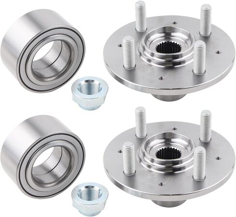 2 × مجموعة محمل محور العجلة الأمامية متوافقة مع 1992-2000 Honda Civic EX، 1998-2000 GX، 1994-2000 LX، 1994-2000 Si، استبدل 510030 SPK981 WB510030 in Saudi Arabia