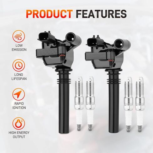UF378 Set of 8 Ignition Coil Pack 16 Iridium Spark Plug with Wire Set Compatible with Dodge Jeep Chrysler - 2005 Magnum Grand Cherokee 2004-2005 Durango 2003-2005 Ram 1500 2500 3500 V8 5.7L in Saudi Arabia