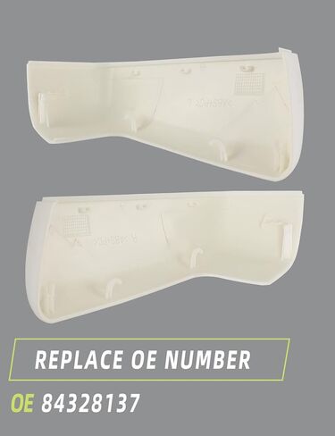 أغطية مرآة خارجية بيضاء متوافقة مع Chevy Silverado 1500/ GMC Sierra 1500 2019-2024 قطع غيار الملحقات تحل محل 84328137 يسار يمين 1 زوج in Kuwait