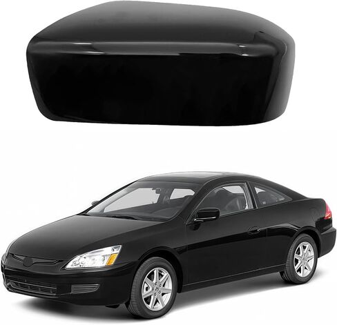 White Right Passager Side Mirror Cover Cap Housing Replacement for 2003 2004 2005 2006 2007 Honda 7th Accord Sedan without Turn Signal, US Model in Saudi Arabia