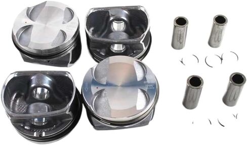 طقم مكبس وحلقة محرك 4 قطع 11257589348 77 ملم STD مجموعة متوافقة مع Paceman R56 Ring R55 R56 R57 R58 R60 Cooper Countryman in Saudi Arabia