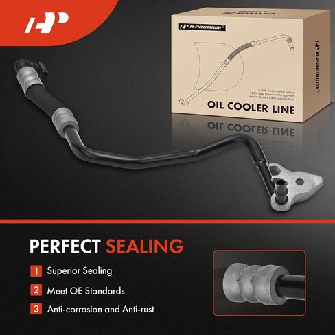 مجموعة خرطوم مبرد زيت ناقل الحركة الأوتوماتيكي بمخرج A-Premium متوافق مع BMW F01 Series 740i 2011-2012، F02 Series 740Li 2011-2012 in Kuwait