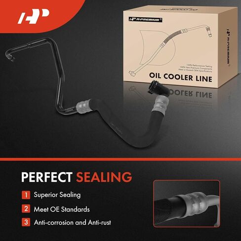 A-Premium Inlet Automatic Transmission Oil Cooler Line Hose Assembly Compatible with BMW F01 Series 740i 2011-2012, F02 Series 740Li 2011-2012 in Saudi Arabia