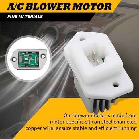 محرك منفاخ سخان HVAC ومقاوم متوافق مع Sentra 2007-2012 Rogue 2008-2013 Rogue Select 2014-2015 يستبدل 27225-ET10A 27225EN000 700253 PM9377 27761-4BA0A 973581 in Saudi Arabia