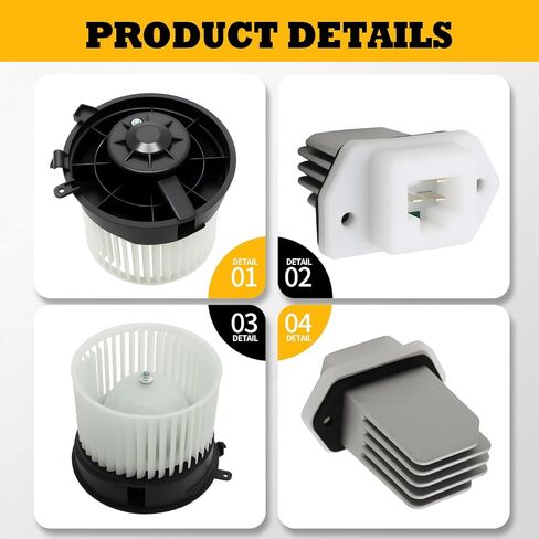 محرك منفاخ سخان HVAC ومقاوم متوافق مع Sentra 2007-2012 Rogue 2008-2013 Rogue Select 2014-2015 يستبدل 27225-ET10A 27225EN000 700253 PM9377 27761-4BA0A 973581 in Saudi Arabia