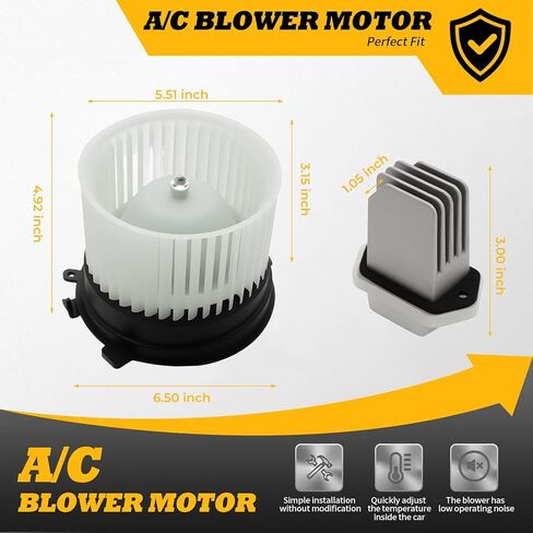 محرك منفاخ سخان HVAC ومقاوم متوافق مع Sentra 2007-2012 Rogue 2008-2013 Rogue Select 2014-2015 يستبدل 27225-ET10A 27225EN000 700253 PM9377 27761-4BA0A 973581 in Saudi Arabia
