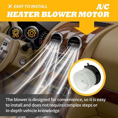 محرك منفاخ سخان HVAC ومقاوم متوافق مع Sentra 2007-2012 Rogue 2008-2013 Rogue Select 2014-2015 يستبدل 27225-ET10A 27225EN000 700253 PM9377 27761-4BA0A 973581 in Saudi Arabia