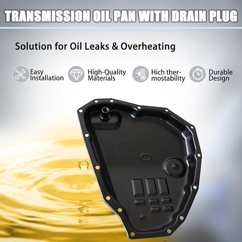 AUCERAMIC 313903JX0A Transmission Oil Pan with Drain Plug Fit for Nissan Sentra 2013-2016 Versa 2012-2016 Versa Note 2014-2019 L4 1.6L 1.8L 313903JX1A 313903XX0B 31390X420A 265-842 in Saudi Arabia