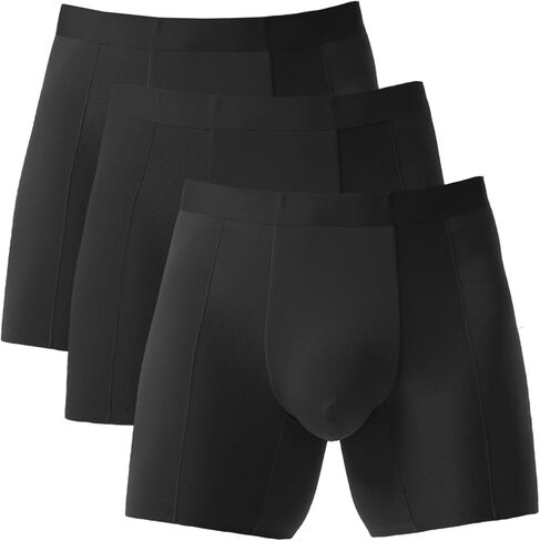 xxxiticat Men's Boxer Briefs Underwear 3-Pack Soft Modal Support Pouch Trunk Seamless Breathable Stretch Lingerie Shorts in Saudi Arabia