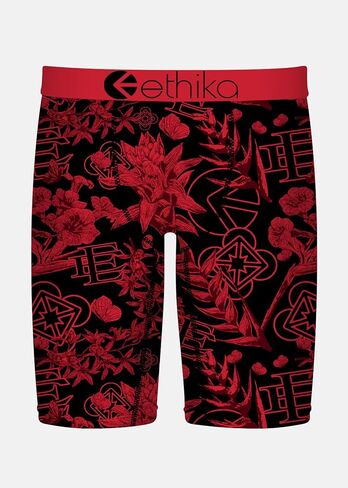 Ethika Men’s Boxer Brief, Knee Length, 4-Way Stretch Performance Underwear with Graphic Prints - Heat Seeker in Saudi Arabia