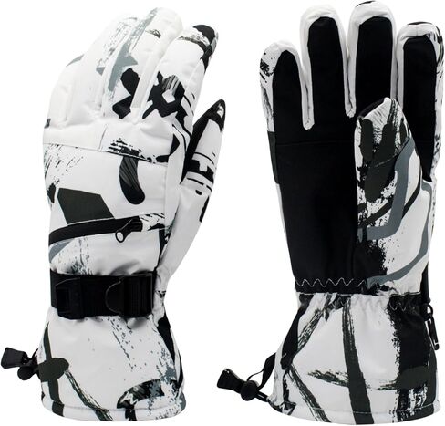 Warm Winter Ski Gloves, Windproof Thermal Gloves with Touchscreen Function, Waterproof Snowboard Glove for Outdoor Sports in Saudi Arabia