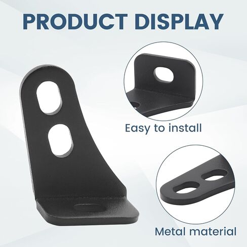 دعامات تثبيت شريط الضوء jose2015 مقاس 8 مم لتركيب شريط الإضاءة LED - قابل للتعديل متوافق مع ATV وutv والشاحنات والقوارب قطعتين (أسود) in Kuwait