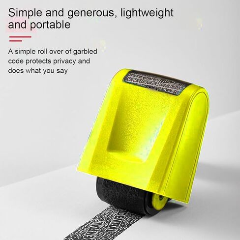 2Pcs Identity Theft Protection Roller Stamp,Protect Your ID Theft Protection Rolling Stamps,Wide Privacy Ink Roller Confidential Stamp for Mail Address ID Blackout Security in Kuwait