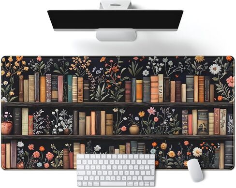 Pink Full Moon Desk Mat Japanese Sakura Blossom Large Mouse Pad Extended Japan Aesthetic Gaming Mousepad XXL Keyboard Pad Mouse Mat 31.5''X15.7'' Desk Pad Office Decor in Saudi Arabia