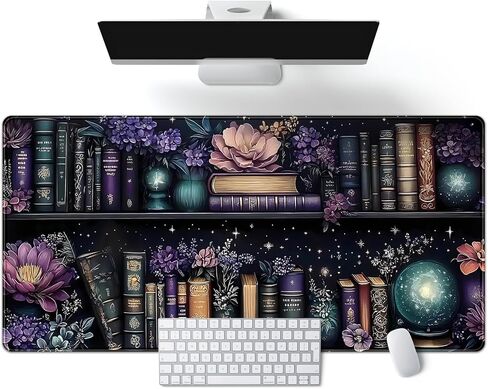 Pink Full Moon Desk Mat Japanese Sakura Blossom Large Mouse Pad Extended Japan Aesthetic Gaming Mousepad XXL Keyboard Pad Mouse Mat 31.5''X15.7'' Desk Pad Office Decor in Saudi Arabia