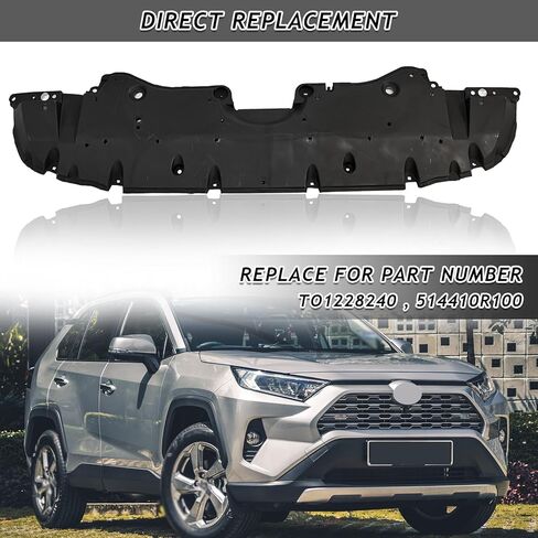Bewild Front Engine Splash Shield Under Cover Fit for 2019-2023 Toyota RAV4 Replacement for TO1228240, 514410R100 in Saudi Arabia