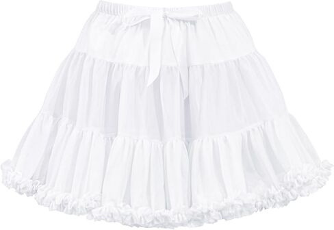 Women's Petticoat Fluffy Tulle Tutu Skirts Ballet Skirt Underskirt Half Slips for Halloween Dance Costume S-3XL in Saudi Arabia