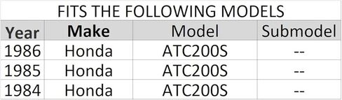 غطاء مقعد بديل أسود لسيارة Honda ATC200S، 1984,1985، 1986، ATC 200S in Saudi Arabia