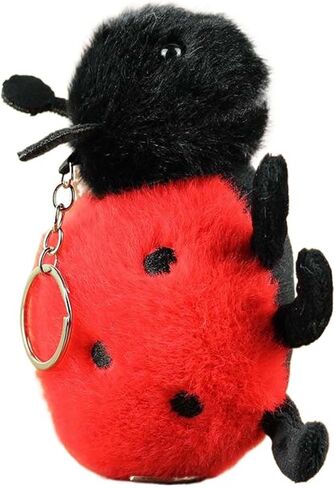 لطيف الخنفساء الحشرات محشوة الحيوان أفخم المفاتيح، kawaii النحل الحلزون العثة العنكبوت كيرينغ حقيبة سحر لحقائب اليد in Kuwait