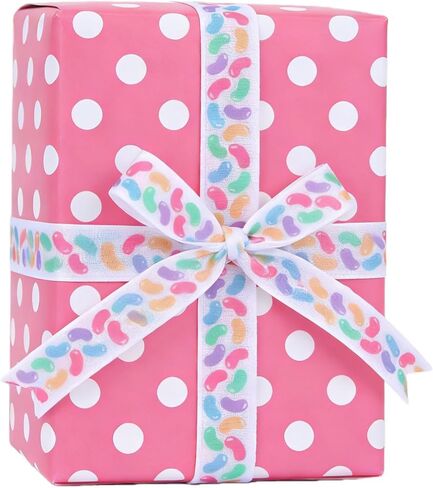 شريط عيد الفصح من ميسيي، شرائط بيض عيد الفصح، أرنب الجزر، تستخدم لأقواس الشعر، إكليل، تغليف الهدايا، تزيين السلة (مجموعة عيد الفصح 1) in Kuwait