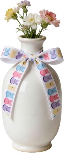 شريط عيد الفصح من ميسيي، شرائط بيض عيد الفصح، أرنب الجزر، تستخدم لأقواس الشعر، إكليل، تغليف الهدايا، تزيين السلة (مجموعة عيد الفصح 1) in Kuwait