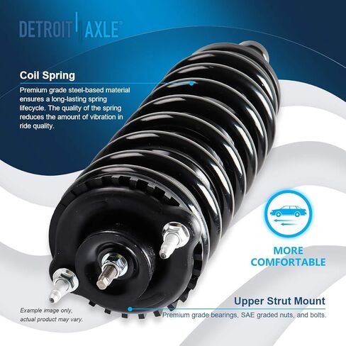 Detroit Axle - 4WD Front End 15pc Suspension Kit for 2000-2001 Dodge Ram 1500, 2 Upper Control Arms 4 Upper Lower Ball Joints 4 Tie Rods 2 Sway Bars 1 Track Bar 2 Adjusting Sleeves Replacement in Saudi Arabia