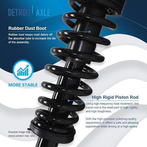 Detroit Axle - 4WD Front End 15pc Suspension Kit for 2000-2001 Dodge Ram 1500, 2 Upper Control Arms 4 Upper Lower Ball Joints 4 Tie Rods 2 Sway Bars 1 Track Bar 2 Adjusting Sleeves Replacement in Saudi Arabia
