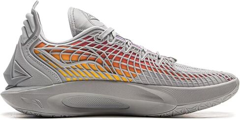 LI-NING Jimmy Butler 3 أحذية كرة السلة للرجال بطانة مضادة للانزلاق احترافية ممتصة للصدمات أحذية رياضية أحذية رياضية هادئة رمادي/وردي التوت US 10 in Saudi Arabia