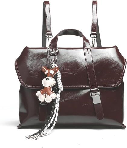Large PU Leather Convertible Backpack Purse for Women Fashion Vintage Satchel Bacpack 2025 Fashion Cute Shoulder Bags for Travel Work Camping Vacation Office Student 0411 Wine Red in Saudi Arabia